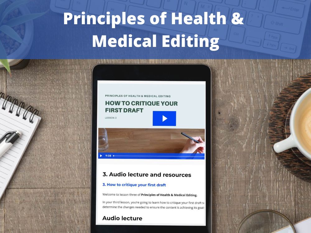 medical editing course