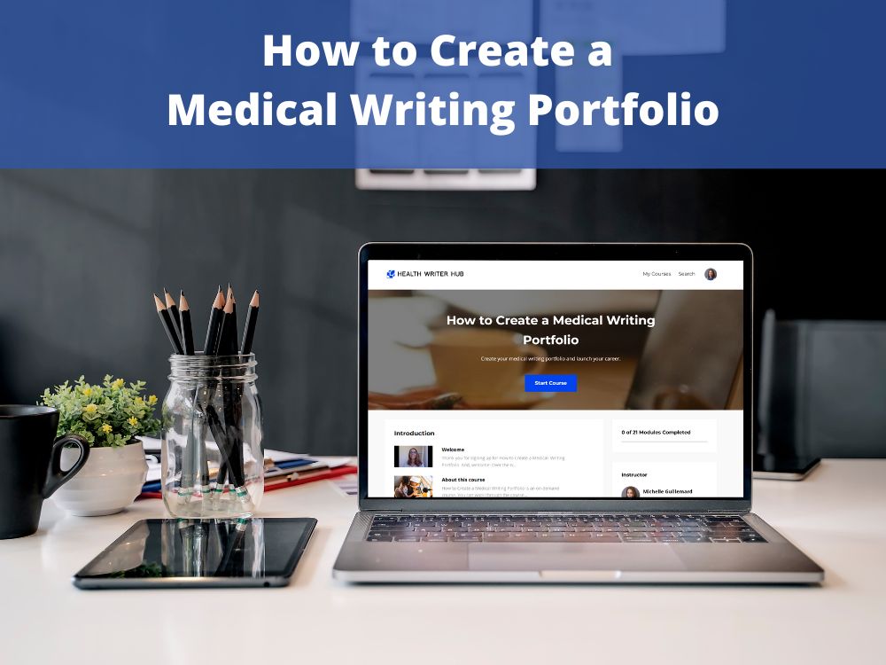 medical writing portfolio course